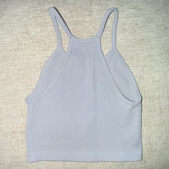 Gray Ribbed Tank Top - Picture 2 of 2